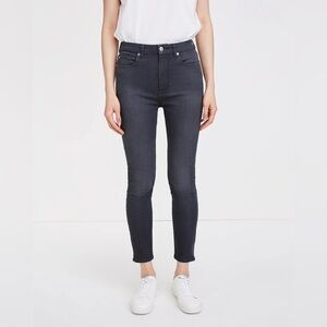 284 B(AIR) DENIM HIGH WAIST ANKLE SKINNY IN EVENING GREY
